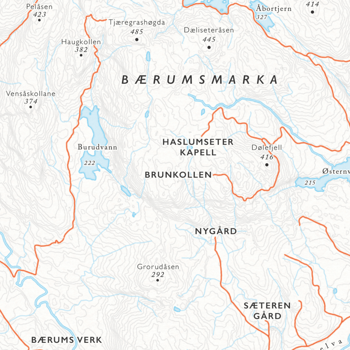 Veggkart Krokskogen B rumsmarka Sykkel Nomaden no veggkart-krokskogen-b-rumsmarka-sykkel-nomaden-no